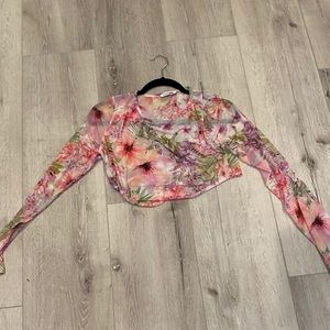 Fashion Nova Crop Shirt Size XL